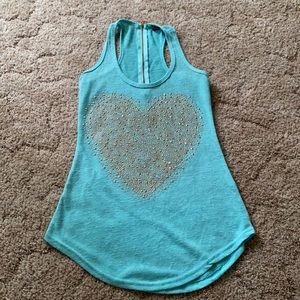 Beaded Heart Tank